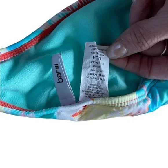 Bar III | Swimwear | One-Piece Tribal Print Halter Top Swimsuit | Cutout | Small - Picture 8 of 9